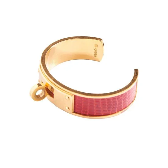 Authentic Hermès Vintage Kelly Lizard Cuff - Picture 4 of 10